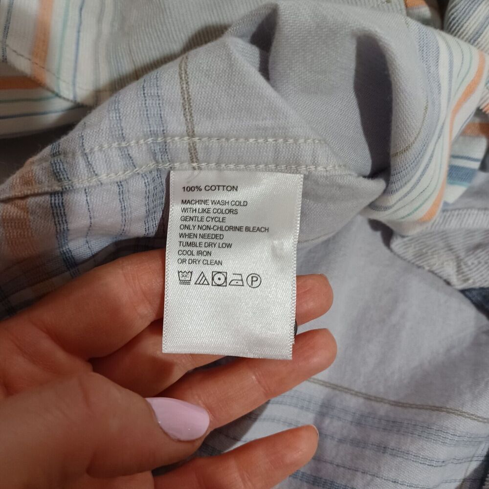 Tommy Bahama Men's Coastline Cord Long Sleeve Button Front Plaid Shirt Large - Picture 7 of 8